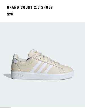 adidas Grand Court 2.0 Women's Shoes in Alumina/Cloud White